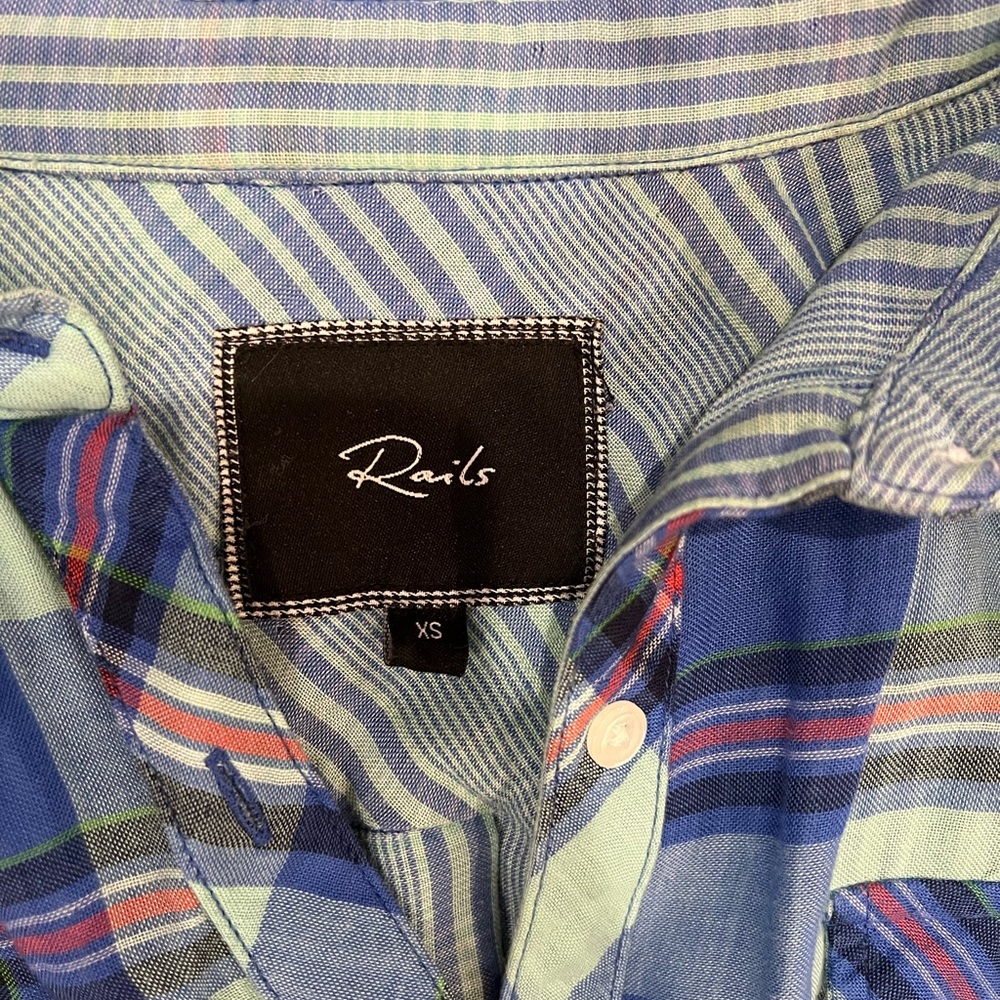 Rails Plaid Button Down X- Small - image 3